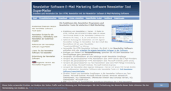 Desktop Screenshot of newslettersoftware.supermailer.de