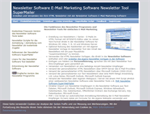 Tablet Screenshot of newslettersoftware.supermailer.de