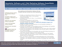 Tablet Screenshot of newsletter-software.supermailer.de